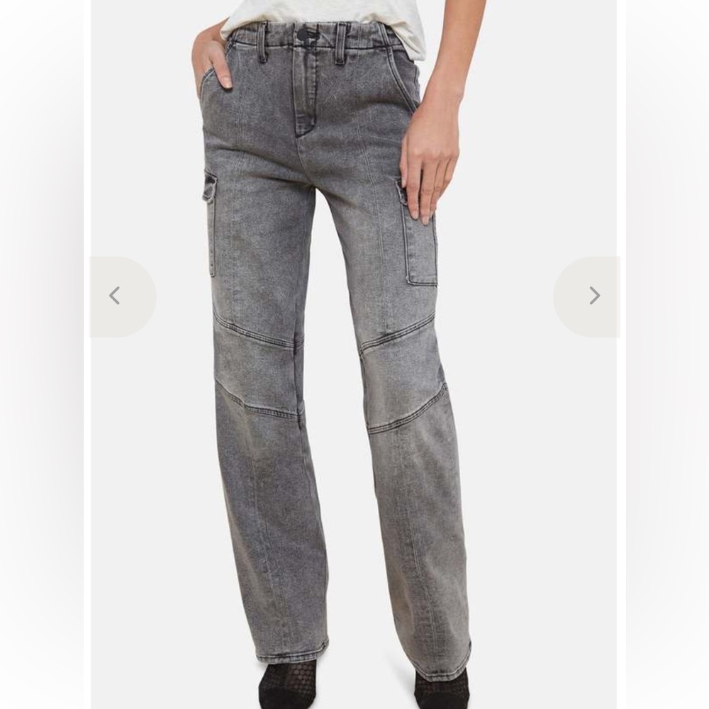 L’Agence Brooklyn High Waist Wide Leg Utility Jeans - Picture 2 of 12